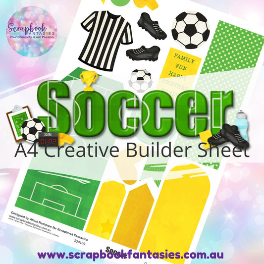 Soccer A4 Creative Builder Sheet - Soccer 250405