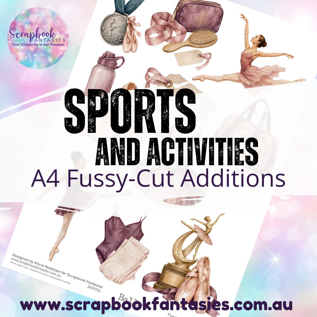 Sports and Activities A4 Colour Fussy-Cut Additions - Ballet 1 269004