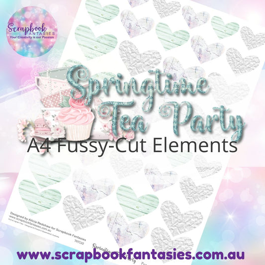 Springtime Tea Party A4 Colour Fussy-Cut Elements - Hearts 6 787122