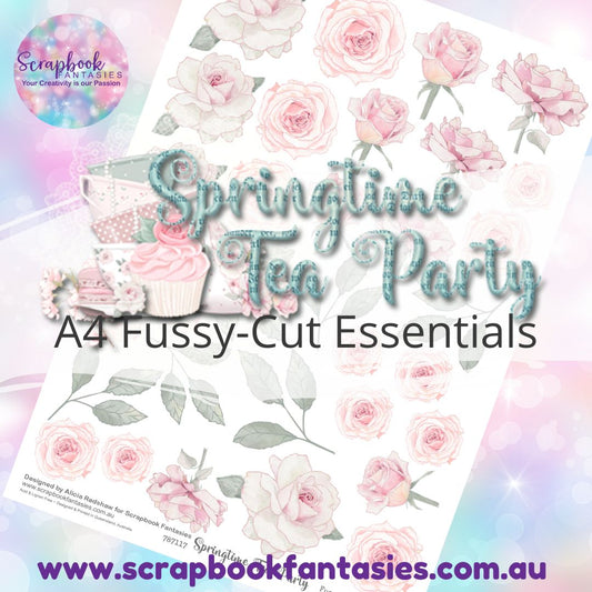 Springtime Tea Party A4 Colour Fussy-Cut Essentials - Roses & Leaves 2 787117