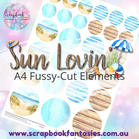 Sunlovin' A4 Colour Fussy-Cut Elements - Circles 675246