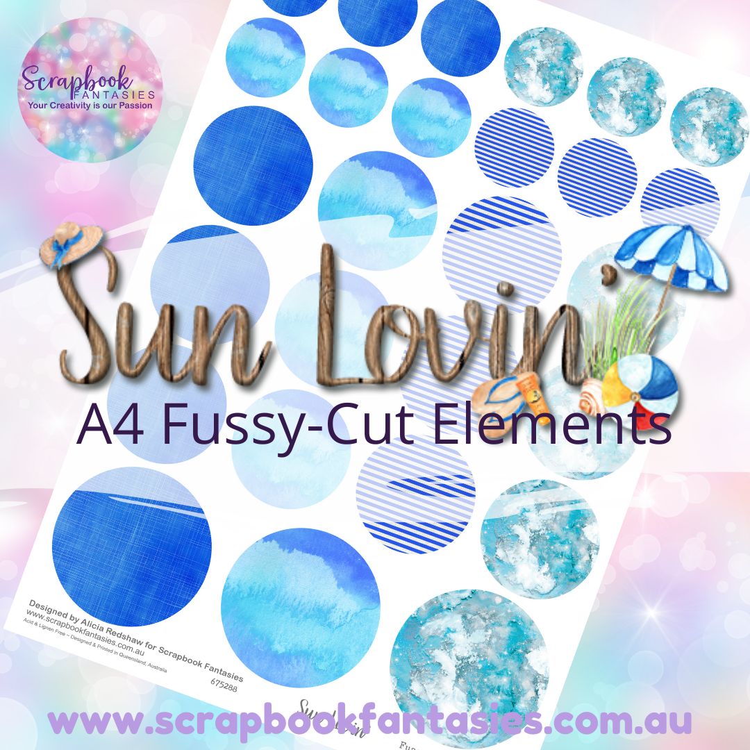 Sunlovin' A4 Colour Fussy-Cut Elements - Circles 3 675288