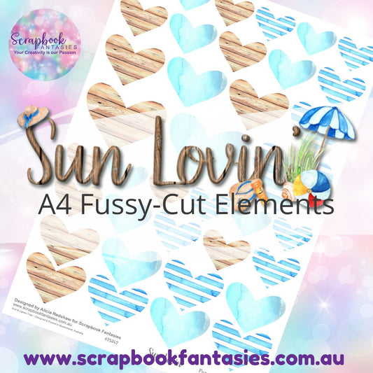 Sunlovin' A4 Colour Fussy-Cut Elements - Hearts 675247