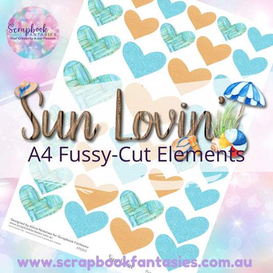 Sunlovin' A4 Colour Fussy-Cut Elements - Hearts 2-2 675303