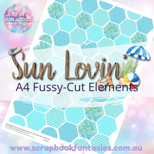 Sunlovin' A4 Colour Fussy-Cut Elements - Hexagons 5 675355