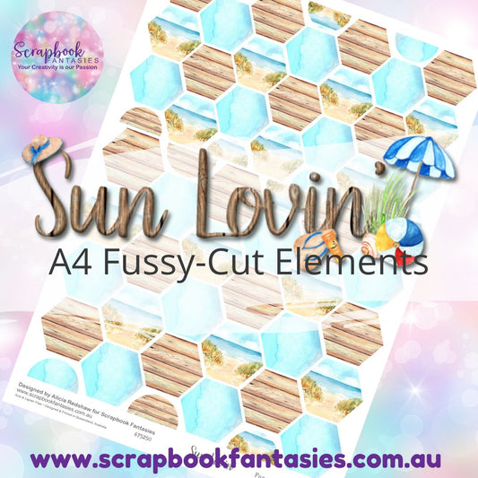 Sunlovin' A4 Colour Fussy-Cut Elements - Hexagons 2 675250