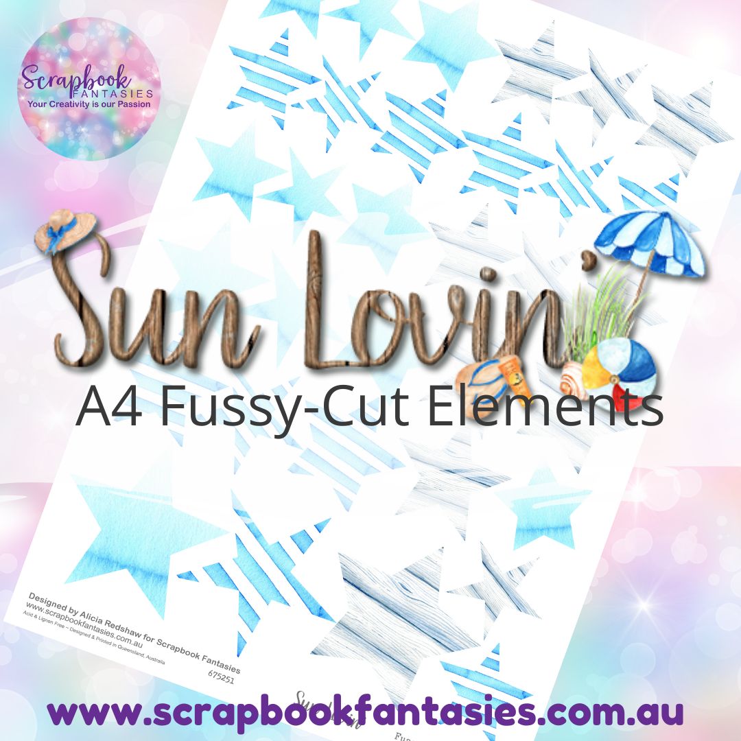 Sunlovin' A4 Colour Fussy-Cut Elements - Stars 1 675251