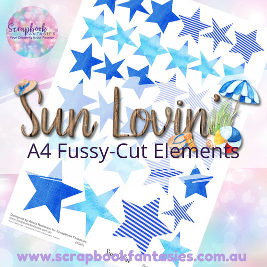Sunlovin' A4 Colour Fussy-Cut Elements - Stars 4 675291