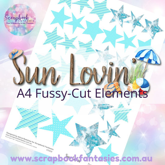 Sunlovin' A4 Colour Fussy-Cut Elements - Stars 5 675292