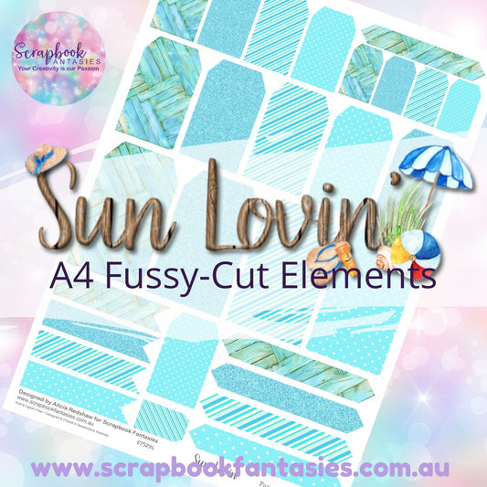 Sunlovin' A4 Colour Fussy-Cut Elements - Tags & Tabs 2 675294