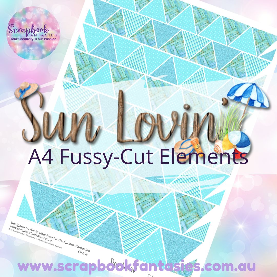 Sunlovin' A4 Colour Fussy-Cut Elements - Triangles 1 675358