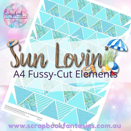 Sunlovin' A4 Colour Fussy-Cut Elements - Triangles 1 675358