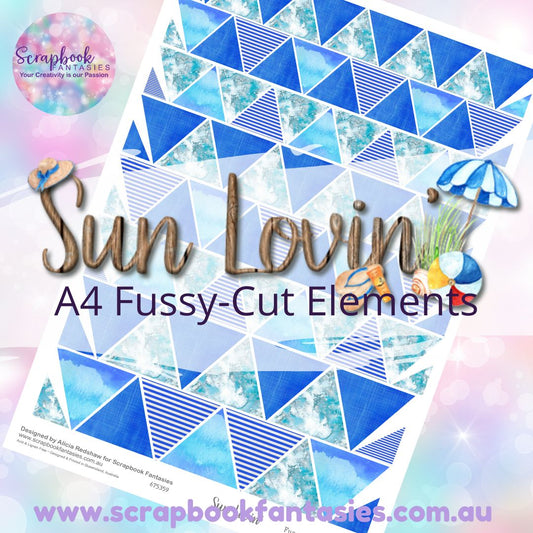 Sunlovin' A4 Colour Fussy-Cut Elements - Triangles 2 675359