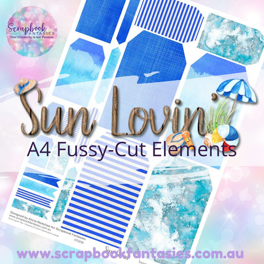 Sunlovin' A4 Colour Fussy-Cut Elements - Large Tags 2 675298