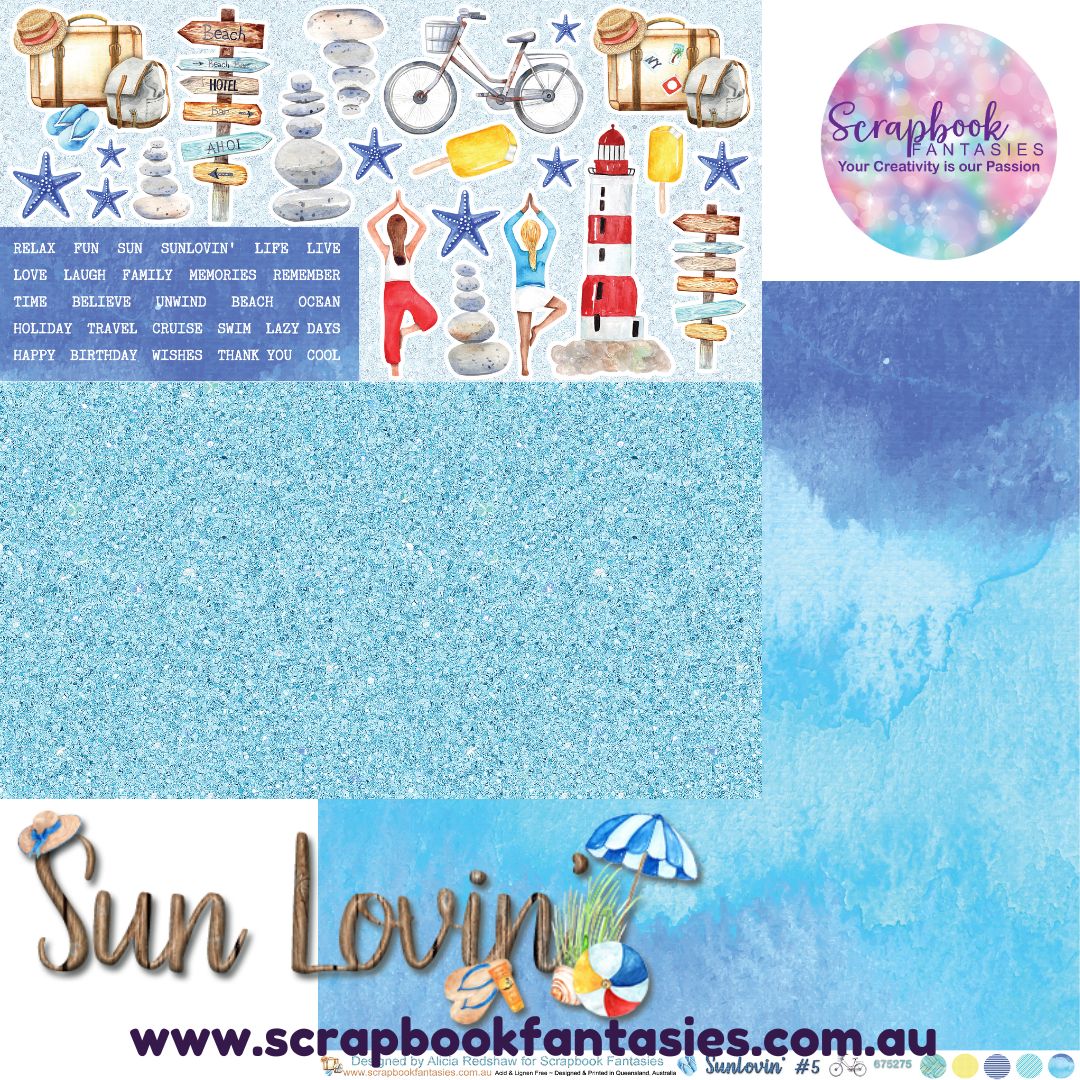 Sunlovin' 12x12 Double-Sided Patterned Paper 5 - 675275