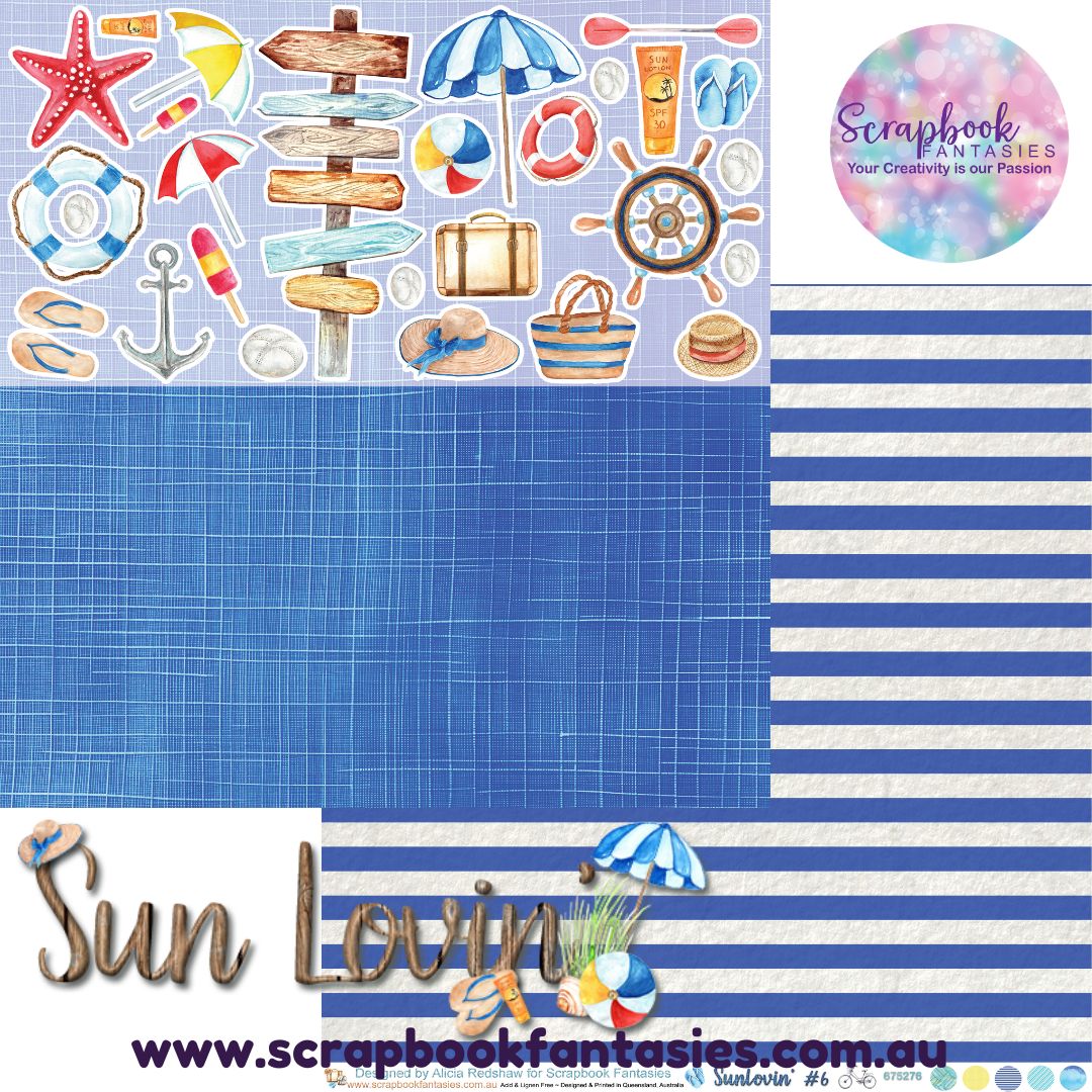 Sunlovin' 12x12 Double-Sided Patterned Paper 6 - 675276