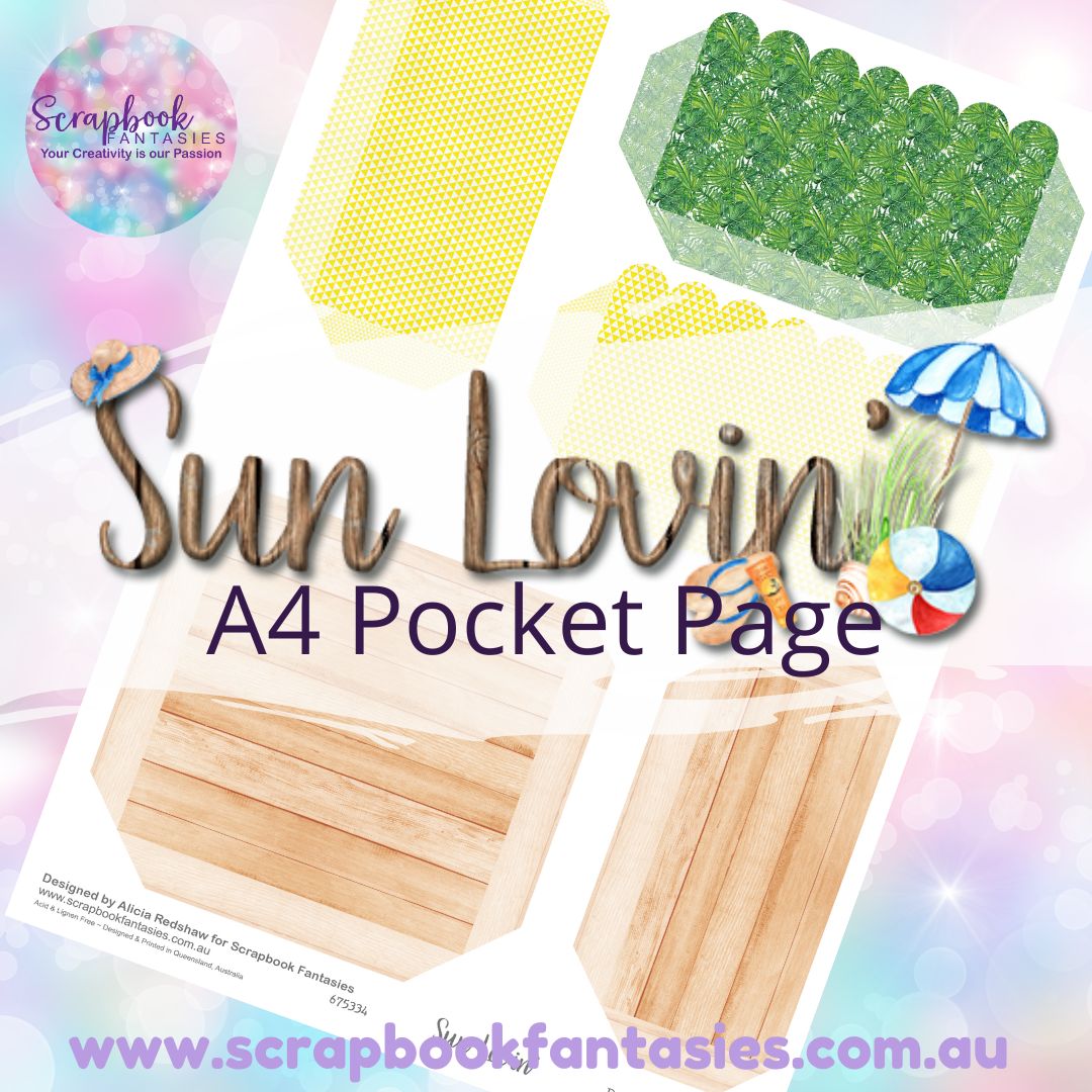 Sunlovin' A4 Colour Pocket Page - Rectangles & Square 1 675334