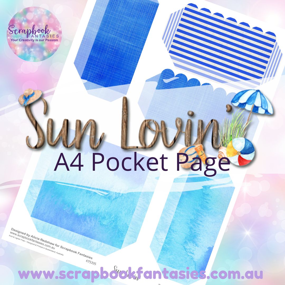 Sunlovin' A4 Colour Pocket Page - Rectangles & Square 2 675335