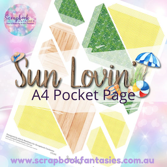 Sunlovin' A4 Colour Pocket Page - Straight Corners 1 675326
