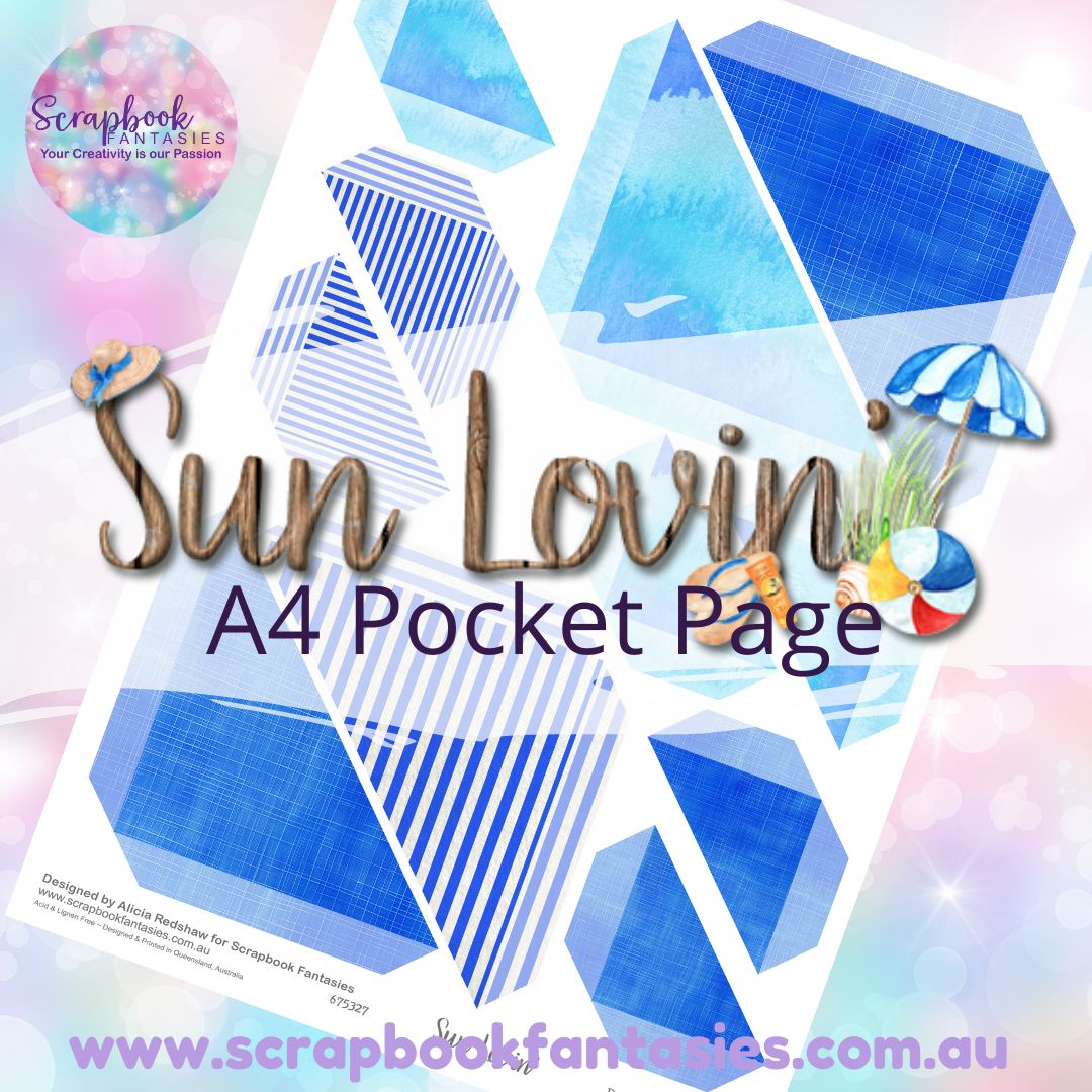 Sunlovin' A4 Colour Pocket Page - Straight Corners 2 675327