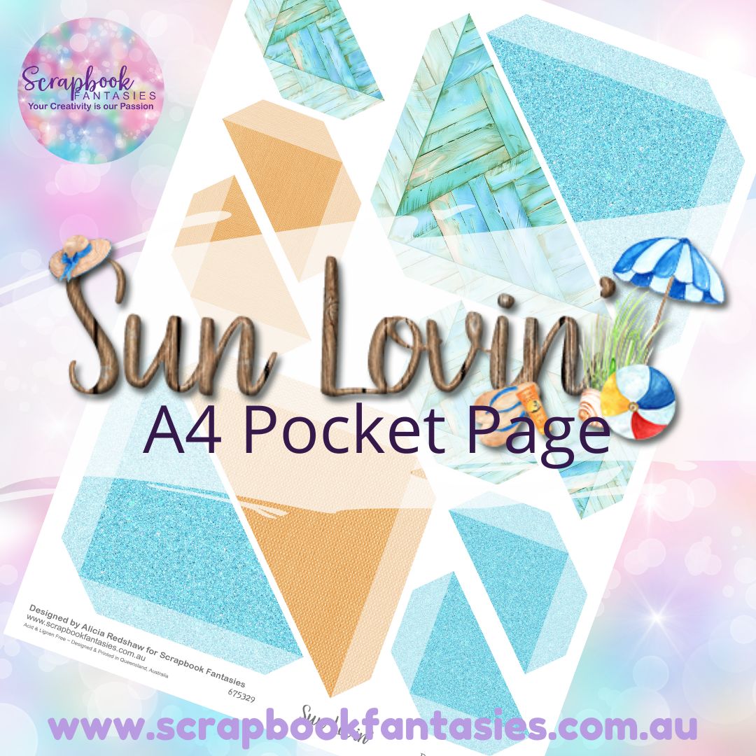 Sunlovin' A4 Colour Pocket Page - Straight Corners 4 675329