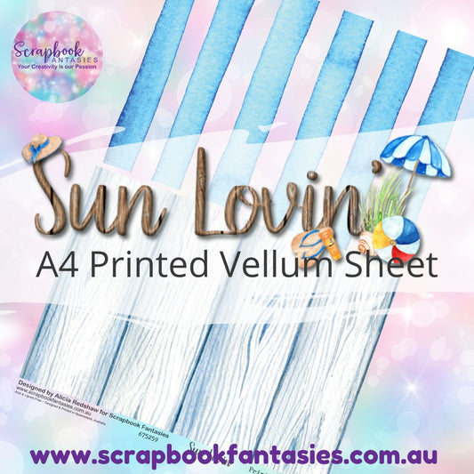 Sunlovin' A4 Printed Vellum Sheet - Halves 1 675259