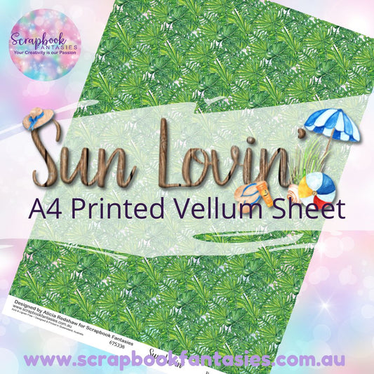 Sunlovin' A4 Printed Vellum Sheet - Leaves 675338