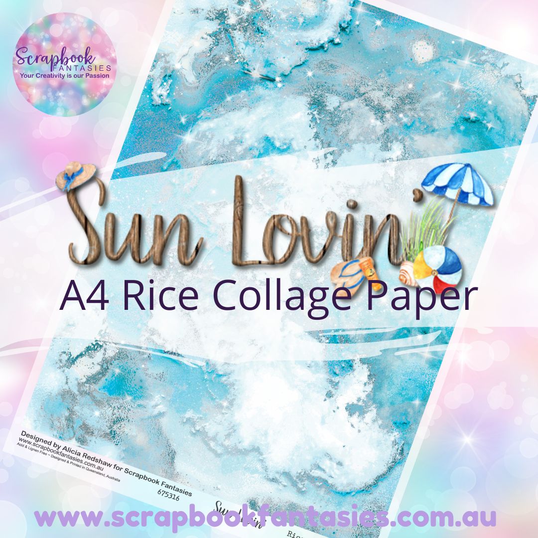 Sunlovin' A4 Collage Paper - Blue Galaxy 675316