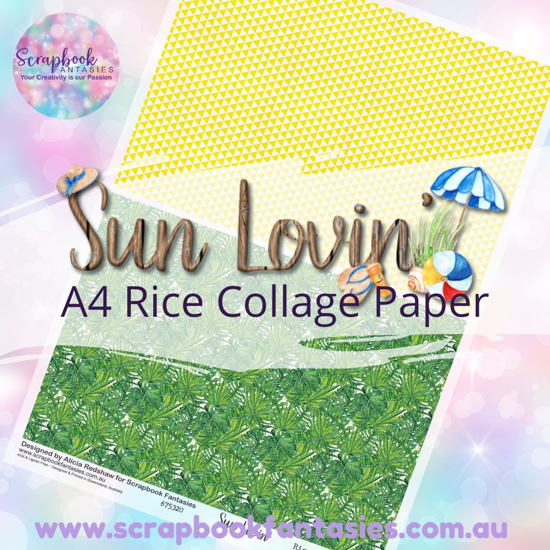 Sunlovin' A4 Collage Paper - Halves 7 675320