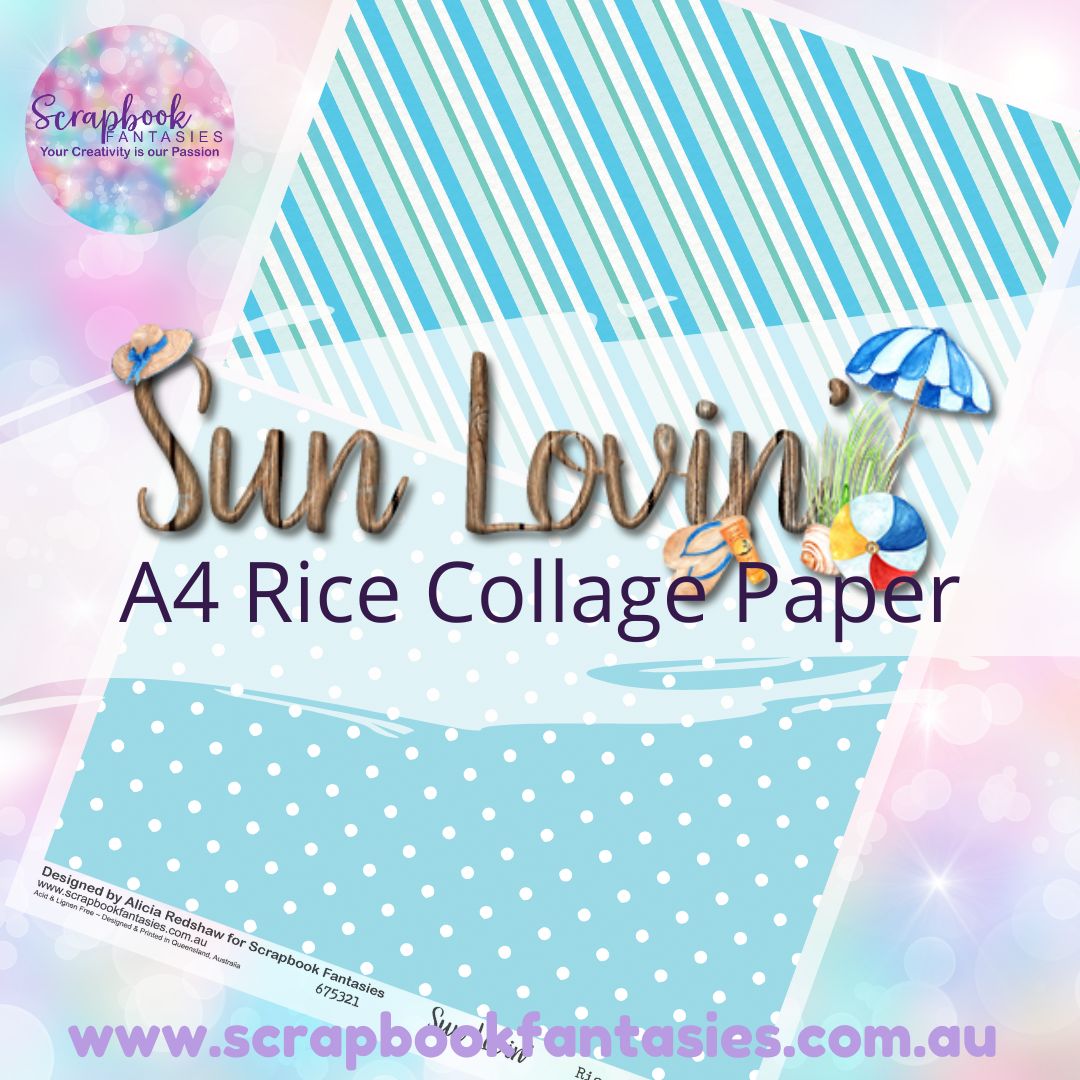 Sunlovin' A4 Collage Paper - Halves 8 675321