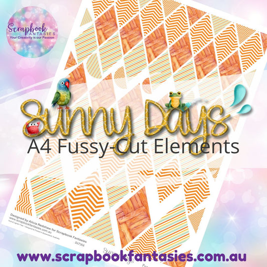 Sunny Days A4 Colour Fussy-Cut Elements - Diamonds 1 247366