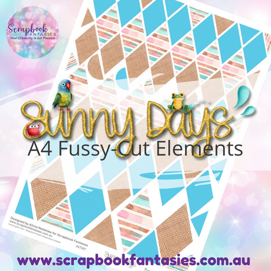 Sunny Days A4 Colour Fussy-Cut Elements - Diamonds 2 247367