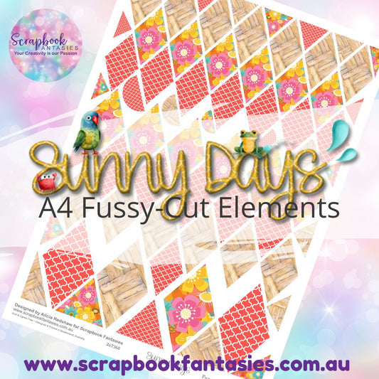 Sunny Days A4 Colour Fussy-Cut Elements - Diamonds 3 247368