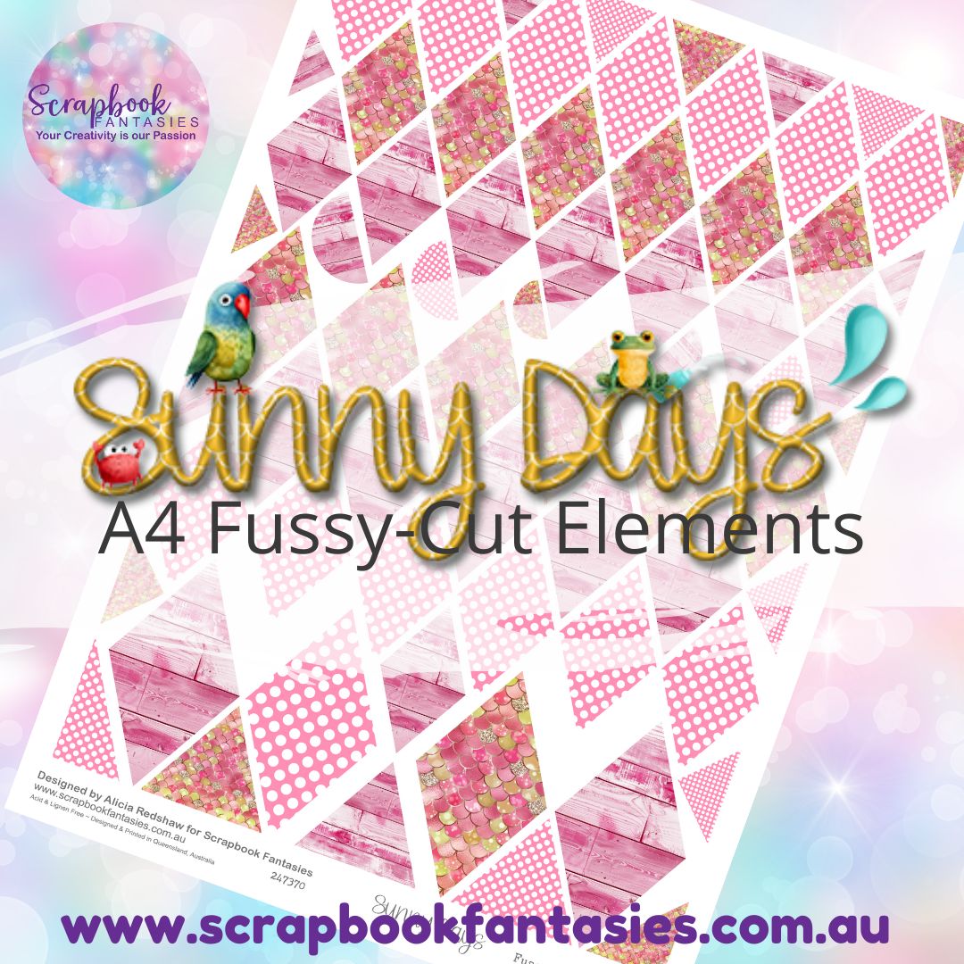 Sunny Days A4 Colour Fussy-Cut Elements - Diamonds 5 247370