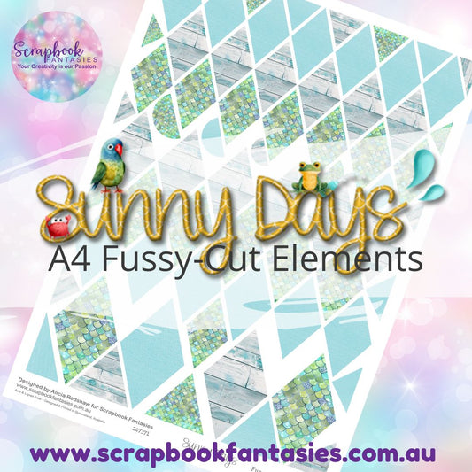 Sunny Days A4 Colour Fussy-Cut Elements - Diamonds 6 247371