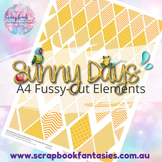 Sunny Days A4 Colour Fussy-Cut Elements - Diamonds 7 247372