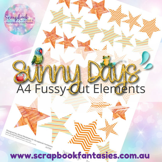 Sunny Days A4 Colour Fussy-Cut Elements - Stars 7 247358