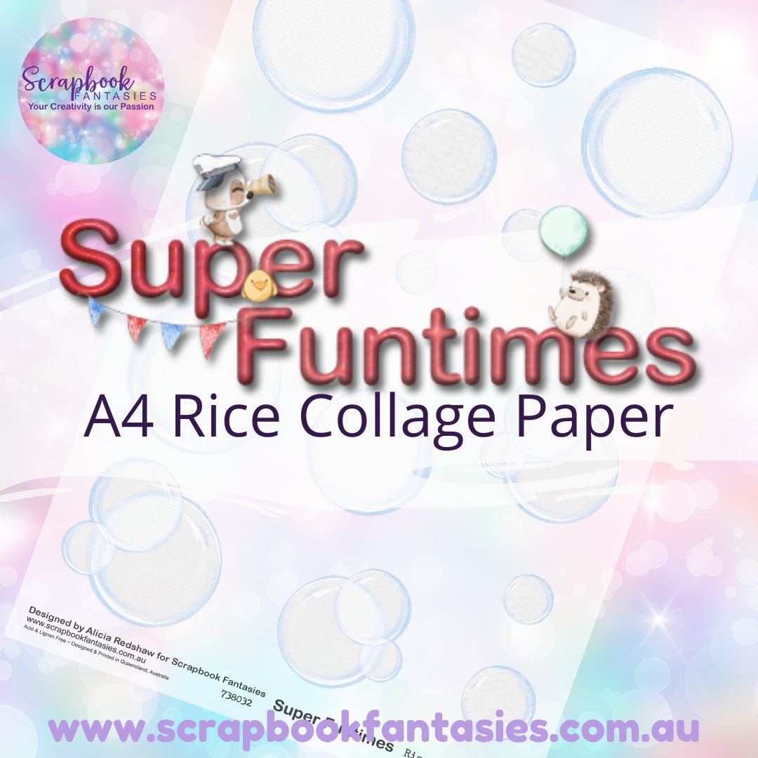 Super Funtimes A4 Collage Paper - Bubbles 738032