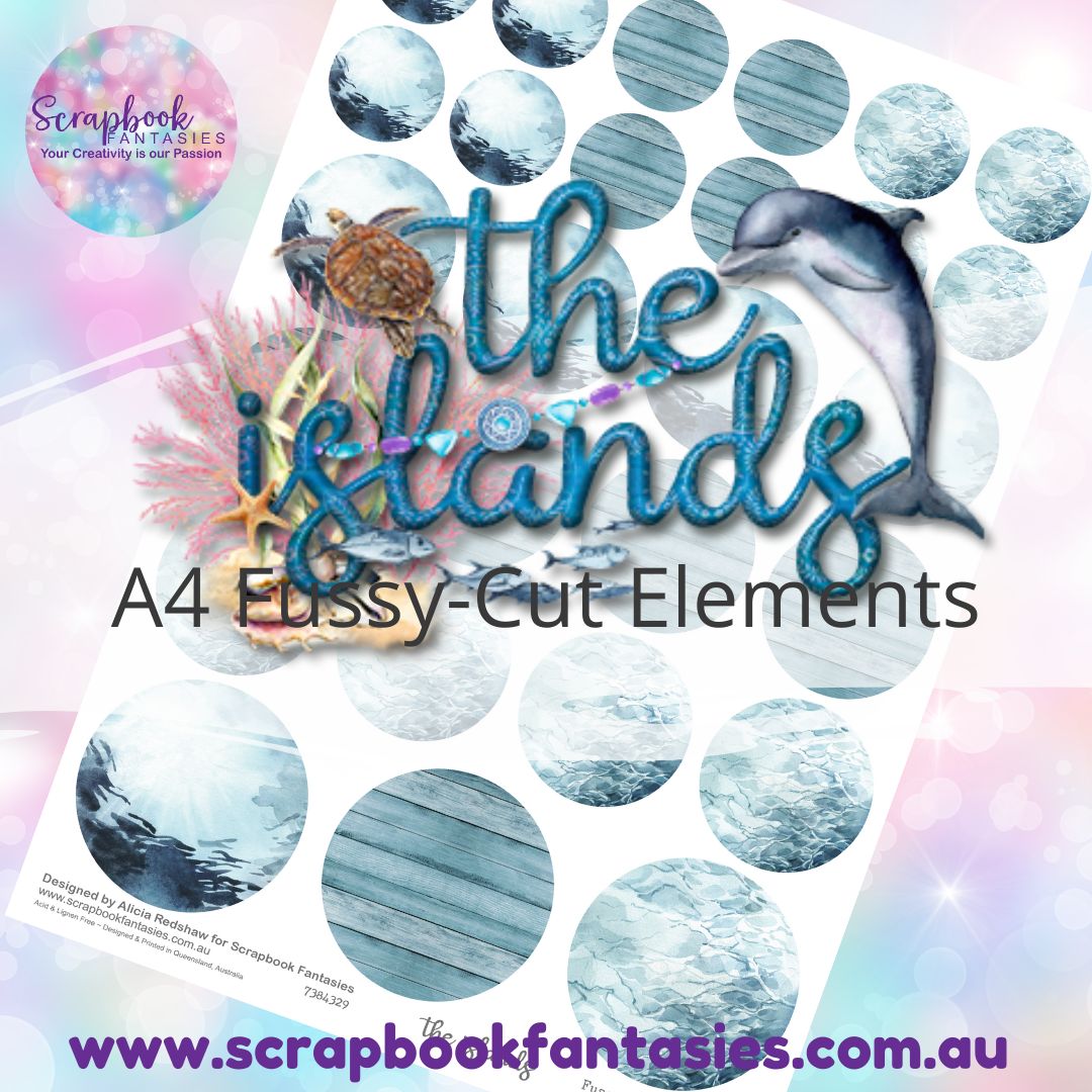 the islands A4 Colour Fussy-Cut Elements - Circles 6 7384329