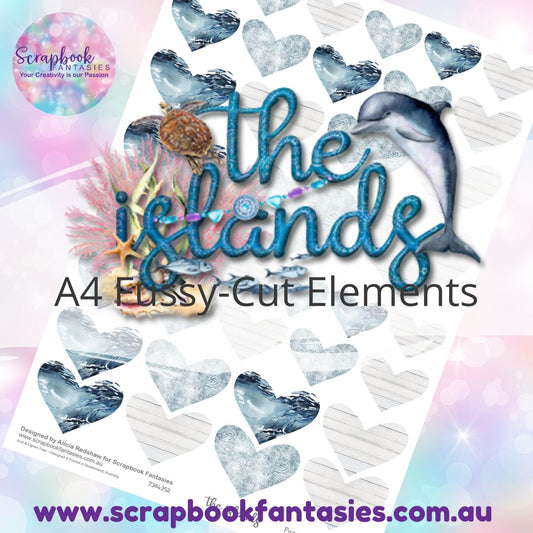 the islands A4 Colour Fussy-Cut Elements - Hearts 2 7384352