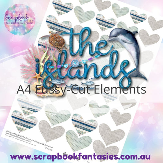 the islands A4 Colour Fussy-Cut Elements - Hearts 3 7384353