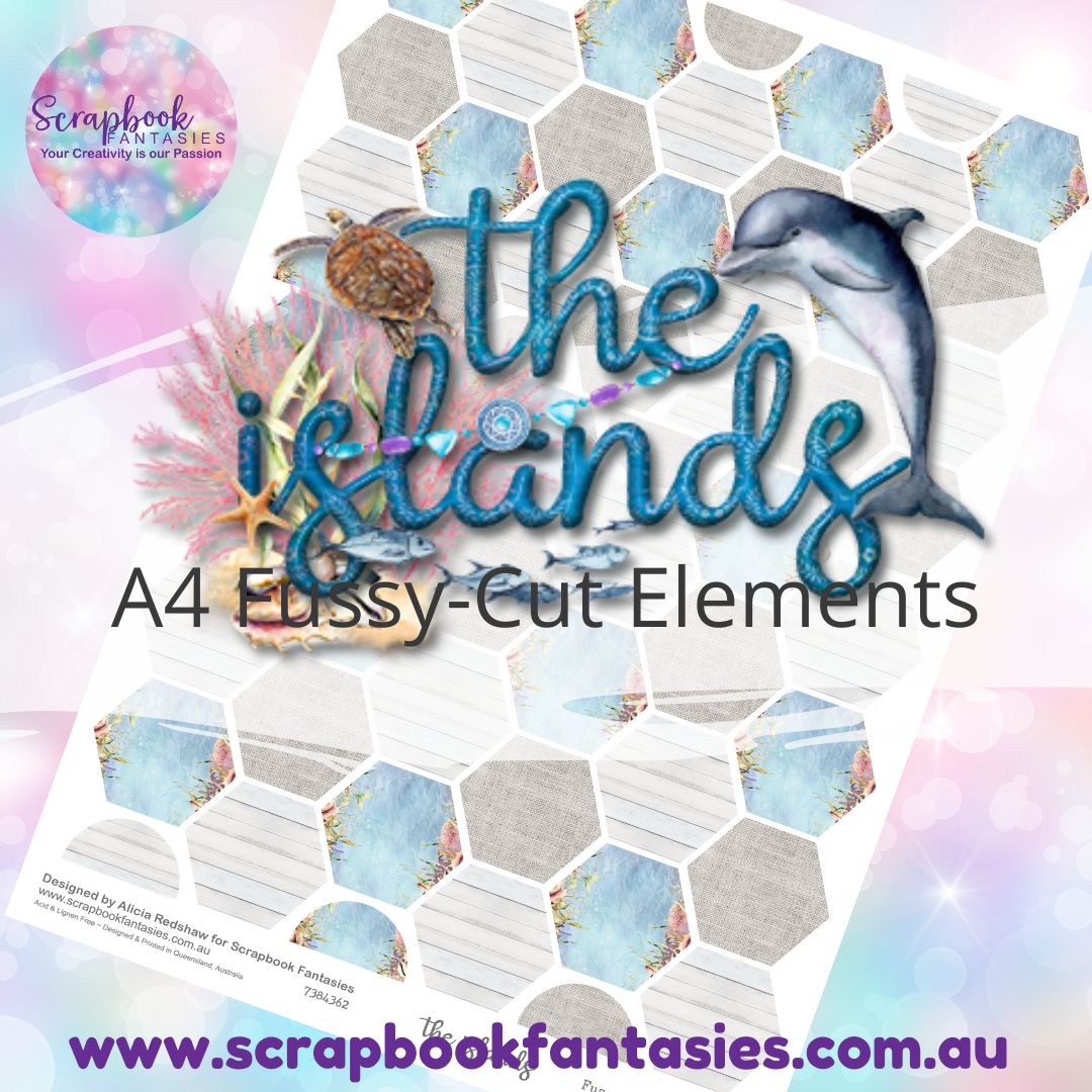 the islands A4 Colour Fussy-Cut Elements - Hexagons 1 7384362