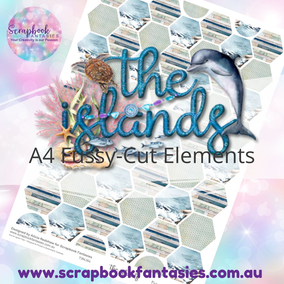 the islands A4 Colour Fussy-Cut Elements - Hexagons 3 7384364