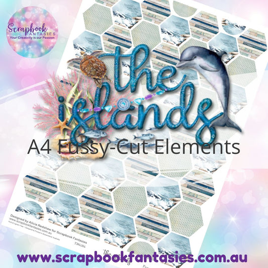 the islands A4 Colour Fussy-Cut Elements - Hexagons 3 7384364