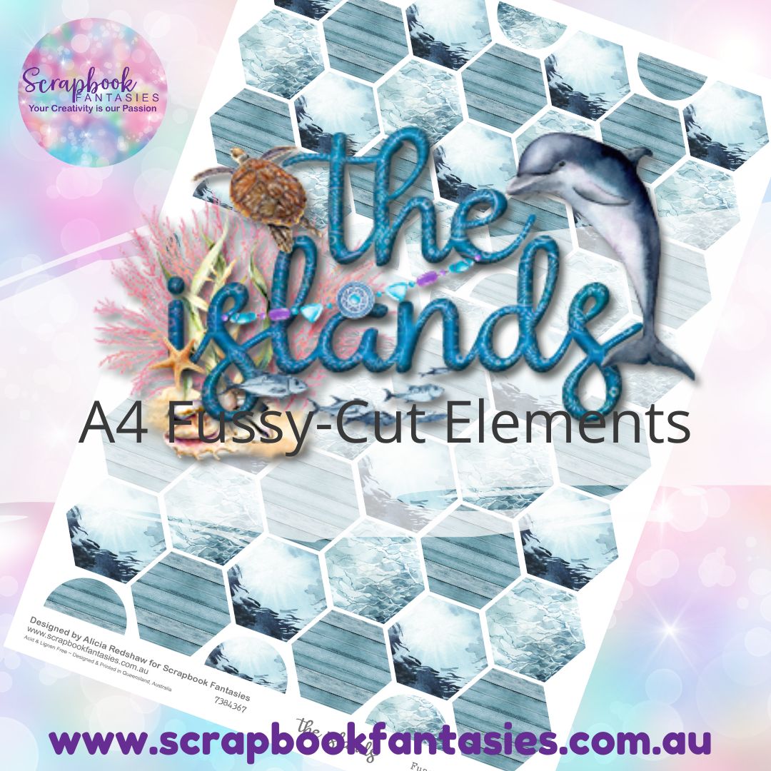 the islands A4 Colour Fussy-Cut Elements - Hexagons 6 7384367