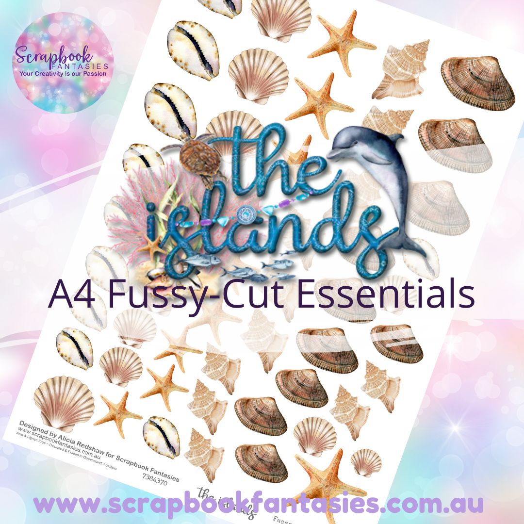 the islands A4 Colour Fussy-Cut Essentials - Shells 7384370