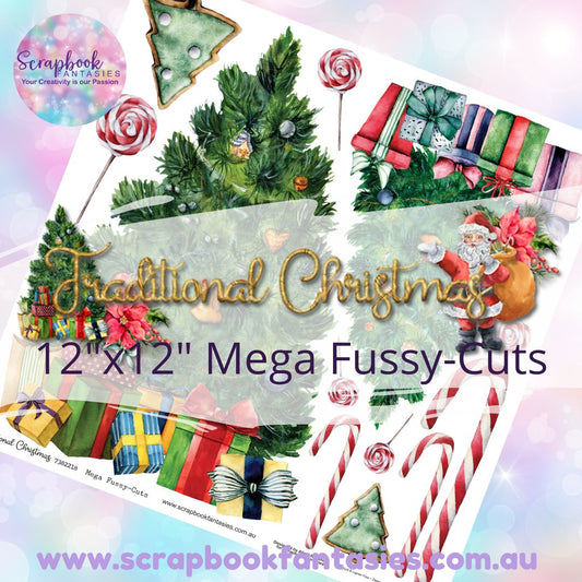 Traditional Christmas 12"x12" Mega Fussy-Cuts Page - Trees 7382218