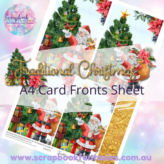 Traditional Christmas A4 Card Fronts Sheet 7382275