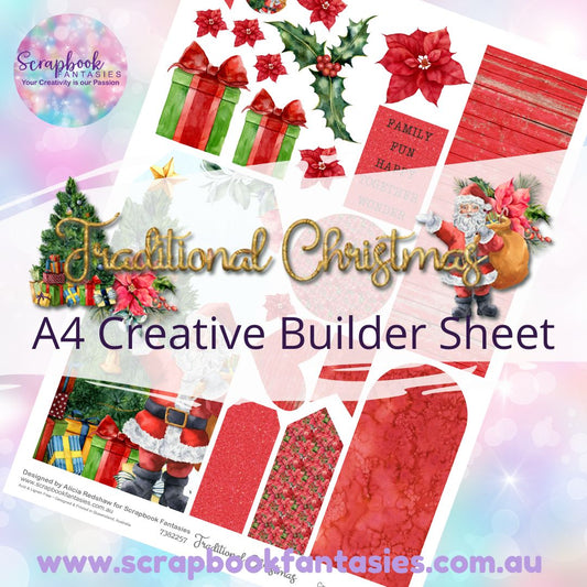 Traditional Christmas A4 Creative Builder Sheet 2 7382257