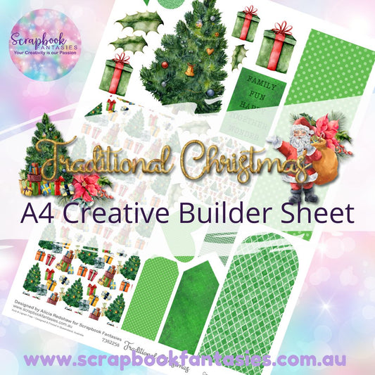 Traditional Christmas A4 Creative Builder Sheet 3 7382258